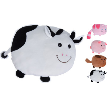 COUSSIN PELUCHE 4 ANIMAUX...