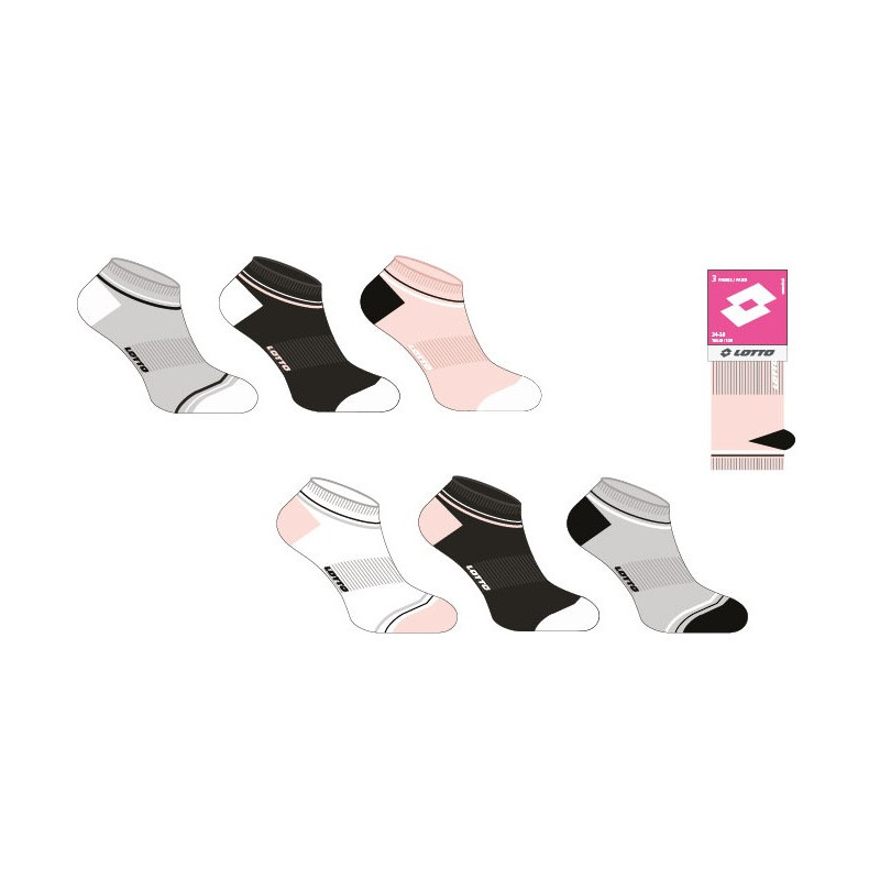 CHAUSSETTE FILLE X 3 BASSE LOTTO 27/39