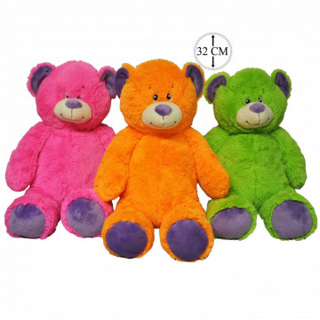 OURS PELUCHE FLUO 32CM