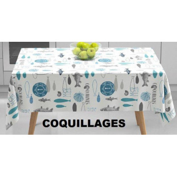 TOILE CIREE COQUILLAGES...