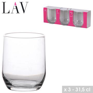 VERRE EAU 31,5CL X 3 SUDE