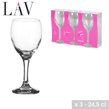 VERRE EAU 24,5CL X 3 EMPIRE...