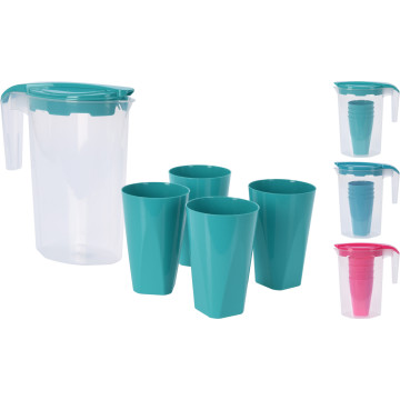 CARAFE PVC 1,75L + 4 VERRE...