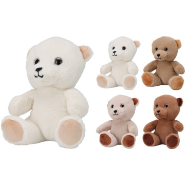 OURS PELUCHE 14CM 4 VARIANTES