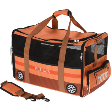 SAC PORTE ANIMAUX BUS BRUN