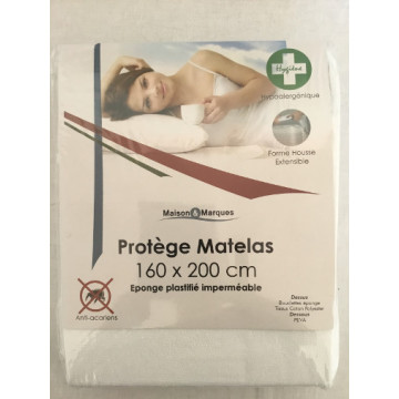 PROTEGE MATELAS 160X200 BLANC