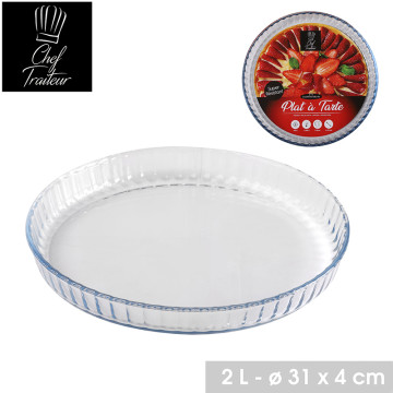 PLAT FOUR VERRE TARTE 21CM