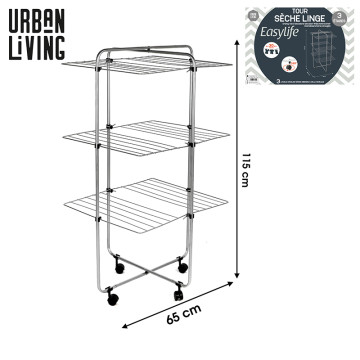 SECHOIR LINGE TOUR 3 ETAGES...