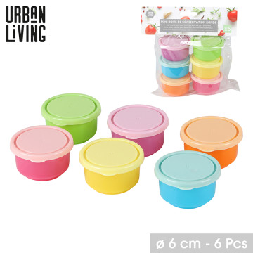 MINI BOITE PVC RONDE X 6...