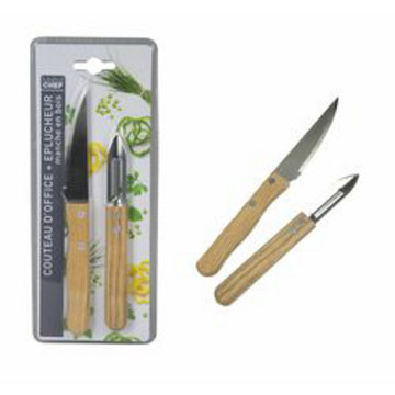 COUTEAU + EPLUCHEUR S/CARTE...