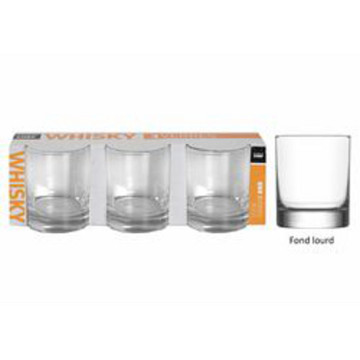 VERRE WHISKY 31CL X 3 FOND...