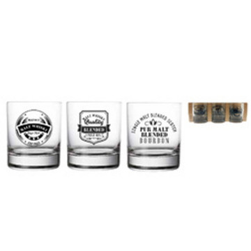 VERRE WHISKY 31CL X 3 DECO...