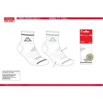 SOCQUETTE DAME X 2 KAPPA...