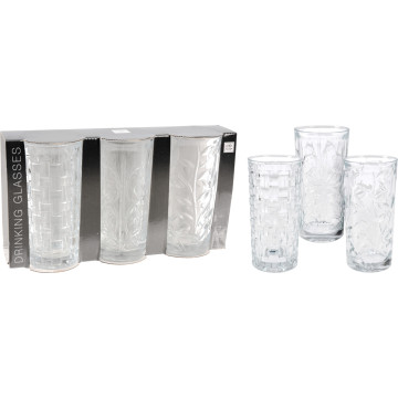 VERRE EAU 38CL X 3 DRINKING...