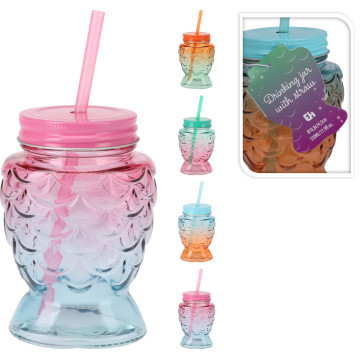 VERRE POISSON PAILLE 4...