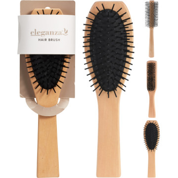 BROSSE CHEVEUX BOIS  3...