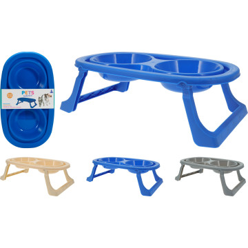 GAMELLE X 2 SUR SOCLE...