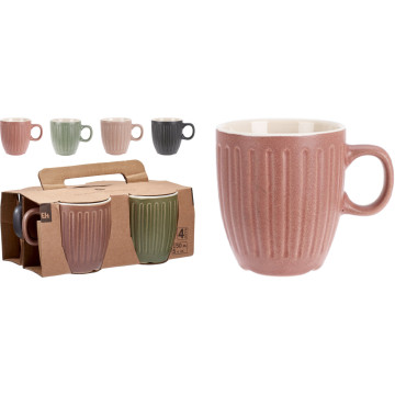 TASSE CAFE X 4 COUL....