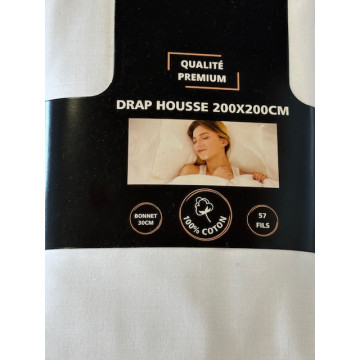 DRAP HOUSSE 200X200 COTON...