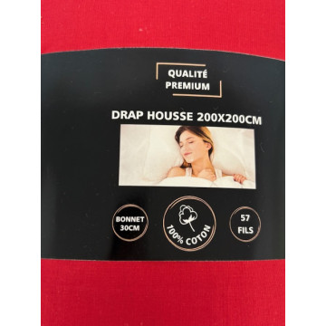 DRAP HOUSSE 200X200 COTON...