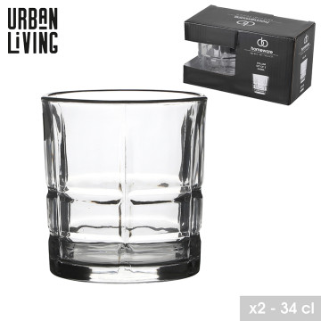 VERRE WISKY 34CL X 2 WELLUM...