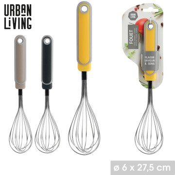 FOUET 27CM METAL COULEURS...