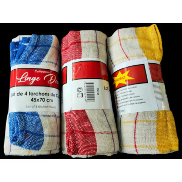 TORCHON X 4 45X70 LIGNE...