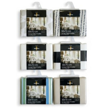 TAIE OREILLER X 2 63X63...