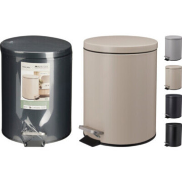 POUBELLE PEDALE 5L 4 ASS...