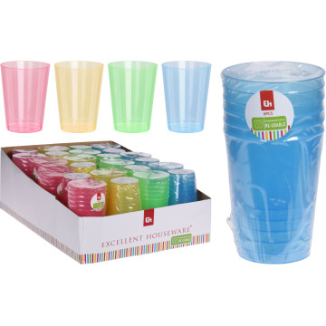 VERRE PVC X 6 EAU ASSORT ....