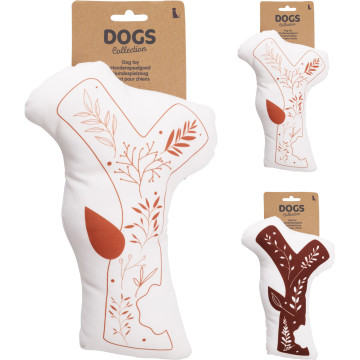 JOUET CHIEN TISSU 2 ASSORT.