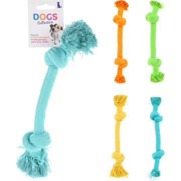 JOUET CHIEN CORDE 30CM  ASSORT