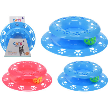 JOUET CHAT GRELOTS DANS PISTE