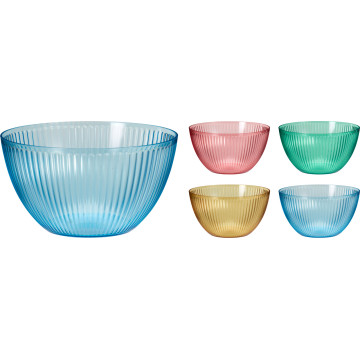 SALADIER PVC 40CL 4 COULEURS