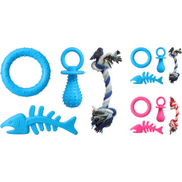 JOUET CHIEN X 4 PCS ASSORT.