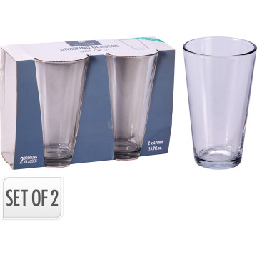 VERRE EAU 47CL X 2 CONIQUE