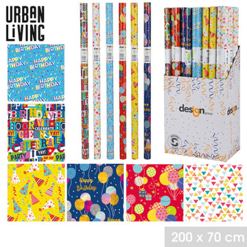 PAPIER CADEAU 200X70 PARTY