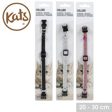COLLIER CHAT PAILLETTE +...