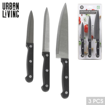 COUTEAU X 3 CUISINE ASSORT